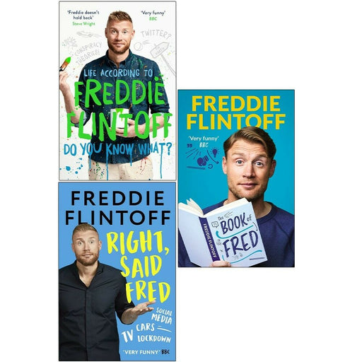 Andrew Flintoff Right, Said Fred, Book of Fred, Do You Know What 3 Books Set - The Book Bundle