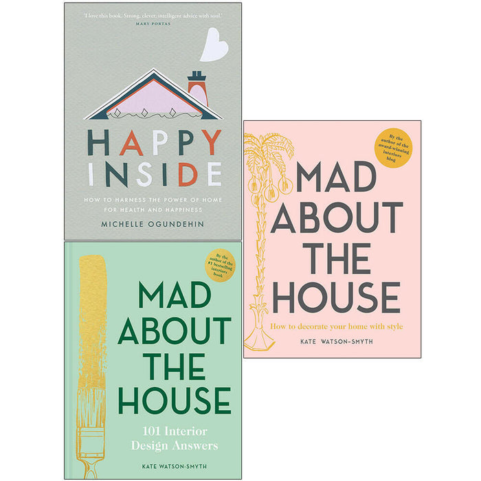 Happy Inside, Mad About, The House 3 Books Collection Set - The Book Bundle