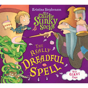 Sir Charlie Stinky Socks collection of 7 books by Kristina Stephenson, featuring colorful illustrated covers and playful characters.
