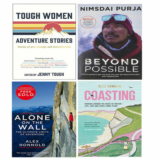Tough Women Adventure Stories,Coasting,Beyond Possible,Alone on Wall 4 Books Set - The Book Bundle