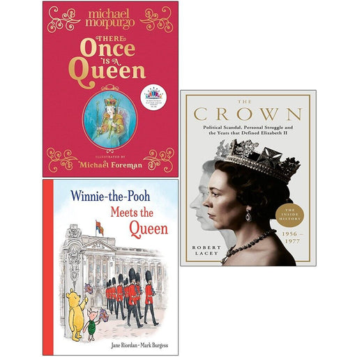 There Once is a Queen, Winnie the Pooh Meets the Queen,The Crown 3 Books Set - The Book Bundle