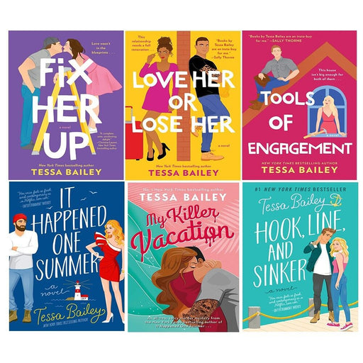Tessa Bailey 6 Books Collection Set Fix Her Up,Love Her or Lose Her, My Killer - The Book Bundle