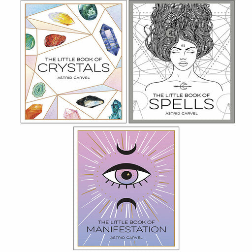 Astrid Carvel Collection 3 Books Set Little Book of Spells, Crystals, Manifestation - The Book Bundle