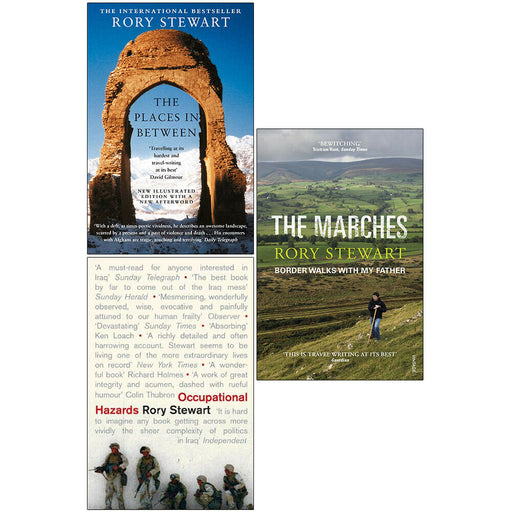 Rory Stewart 3 Books Collection Set Places In Between, Occupational Hazards, Marches: - The Book Bundle