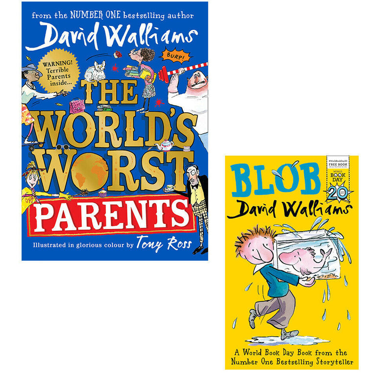 World's Worst Series 2 books collection by David Walliams, featuring colorful children's fiction from HarperCollins.