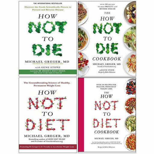 How Not To Diet Cookbook 4 Books Collection Set by Michael Greger - The Book Bundle