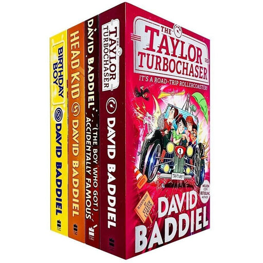 David Baddiel 4 Books Collection Set Birthday Boy, Taylor Turbochaser, Head Kid - The Book Bundle
