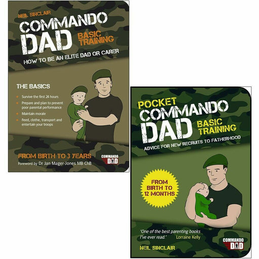 Neil Sinclair 2 Books Collection Set Pocket & Commando Dad - The Book Bundle