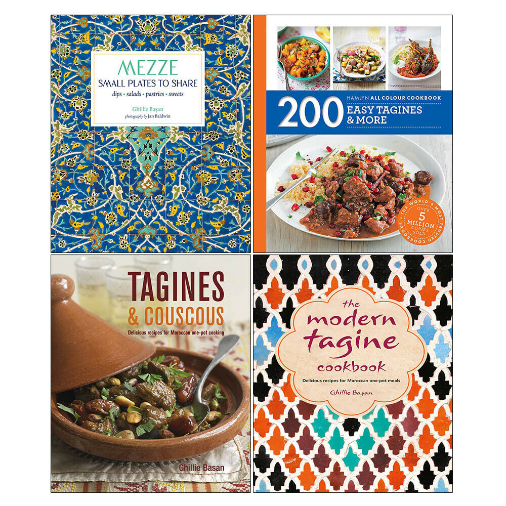 Mezze, Tagines, Hamlyn All Colour, Modern Tagine 4 Books Collection Set