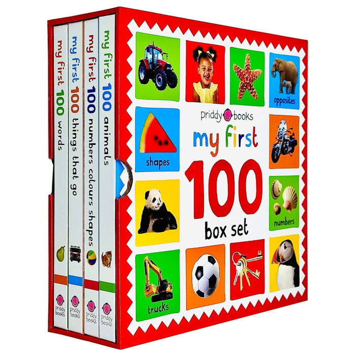 My First 100 Box Set 4 Books Collection (First 100 Words, Numbers ...