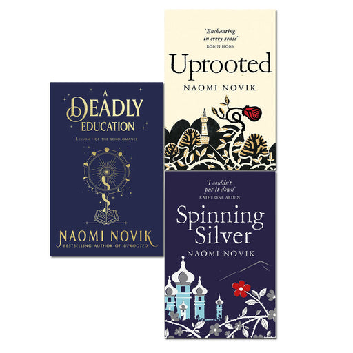 Naomi Novik 3 Books Collection Set Uprooted, Spinning Silver, A Deadly Education - The Book Bundle