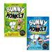 Jamie Smart Bunny Vs Monkey Series 2 Books Collection Set Human Invasion - The Book Bundle