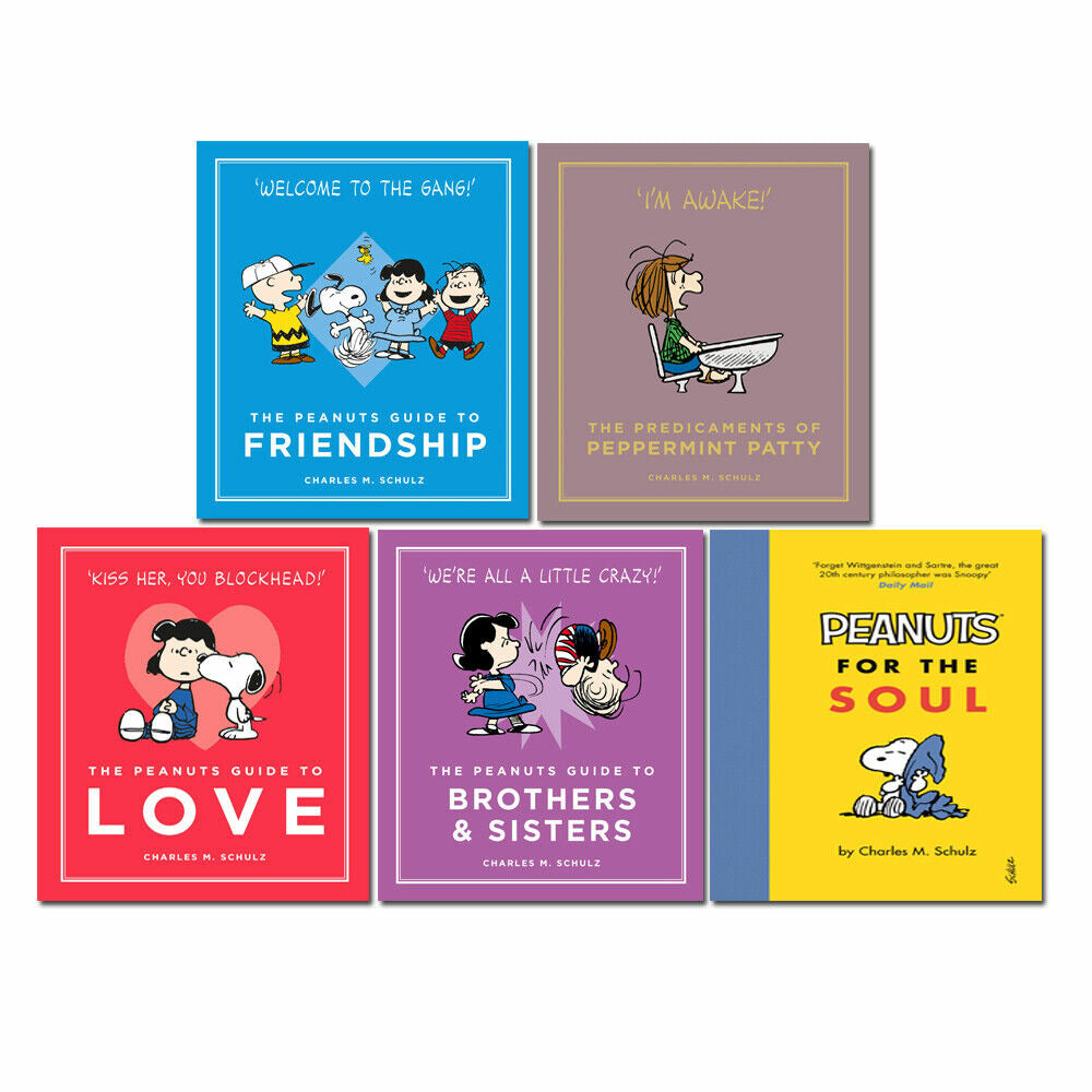 Peanuts Guide to Life Collection 5 Books Set by Charles M Schulz The