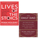 Ryan Holiday Collection 2 Books Set Daily Dad, Lives of the Stoics - The Book Bundle