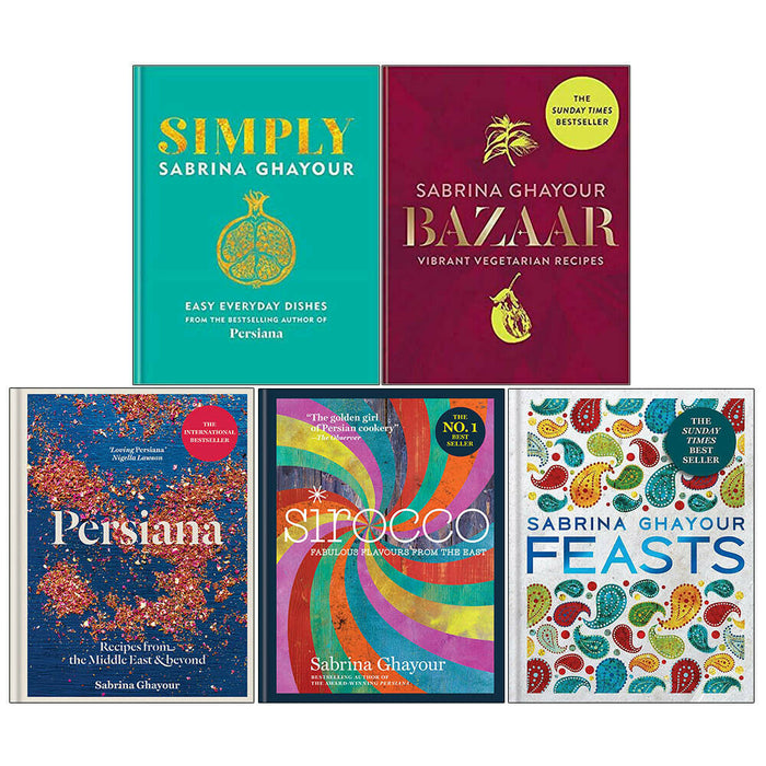 Sabrina Ghayour 5 Books Set (Simply, Bazaar Vibrant, Persiana, Feasts, Sirocco) - The Book Bundle