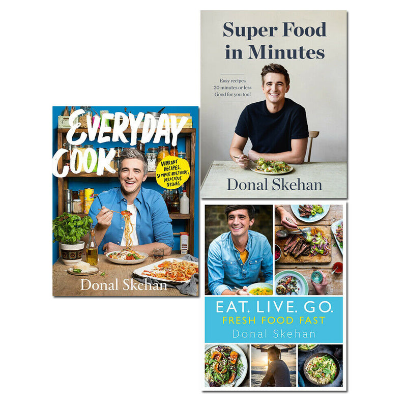 Donal Skehan 3 Books Collection Set (Everyday Cook, Donal's Super Food in Minutes) - The Book Bundle