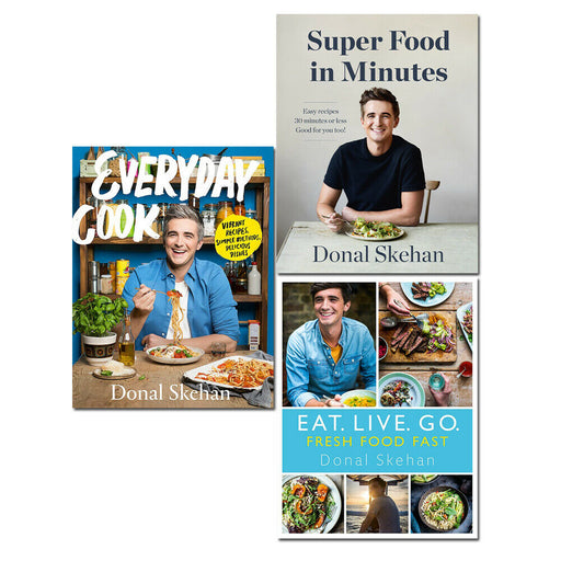 Donal Skehan 3 Books Collection Set (Everyday Cook, Donal's Super Food in Minutes) - The Book Bundle
