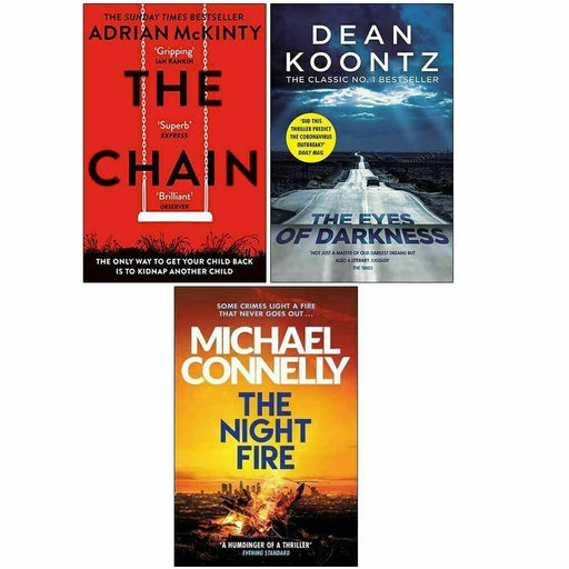 The Chain, The Eyes, The Night Fire 3 Books Collection Set - The Book Bundle