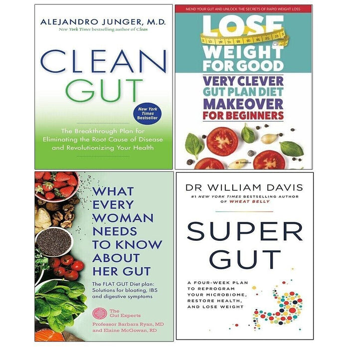Super Gut,Clean Gut,What Every Woman Needs,Very Clever Gut Plan 4 Books Set - The Book Bundle