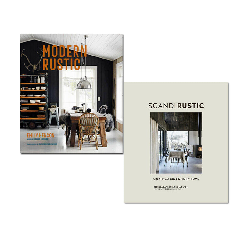 Modern Rustic Emily Henson, Scandi Rustic Rebecca Lawson 2 Books Collection Set - The Book Bundle