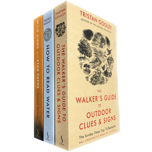 Tristan Gooley 3 Books Collection Set (The Walker's Guide to Outdoor Clues and Signs, How To Read Water & Wild Signs and Star Paths) - The Book Bundle