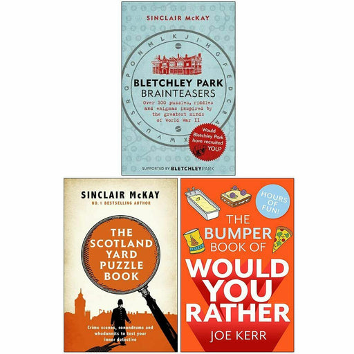 Bletchley Park Brainteasers, The Bumper Book of Would You Rather 3 Books Set - The Book Bundle