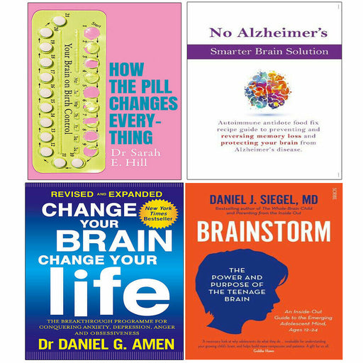 Pill Changes Everything,No Alzheimer,Change Your Brain, Brainstorm 4 Books Set - The Book Bundle