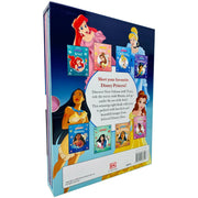 Disney Princess The Magical Collection 8-book box set featuring Moana, Mulan, Pocahontas, Tiana, Ariel, Belle, Cinderella, and Jasmine.