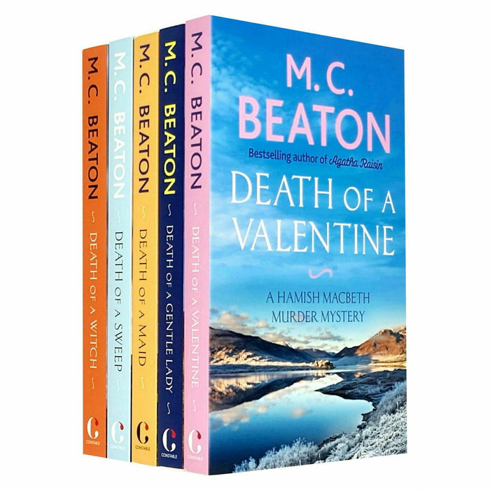 Hamish Macbeth Series 5 Books Collection Set by M C Beaton Death of a Valentine - The Book Bundle