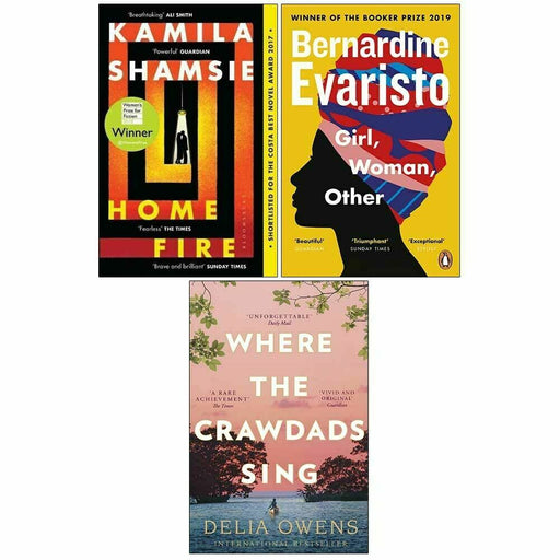 Home Fire, Girl, Woman, Other, Where the Crawdads 3 Books Collection Set - The Book Bundle