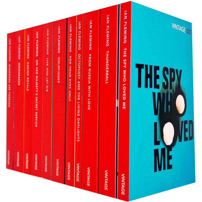 Vintage 007 James Bond Ian Fleming 11 Book Collection Set - The Book Bundle