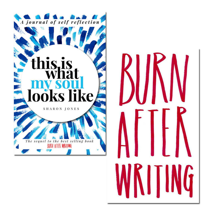 Sharon Jones 2 Books Set This is What My Soul Looks Like, Burn After Writing - The Book Bundle