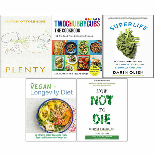 Vegan, How Not, Plenty, Twochubbycubs, SuperLife 5 Books Collection Set - The Book Bundle