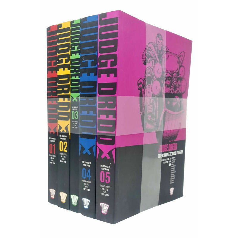 Judge Dredd Complete Case Files Volume 1,2,3,4,5 Collection 5 Books Set  By John Wagner - The Book Bundle