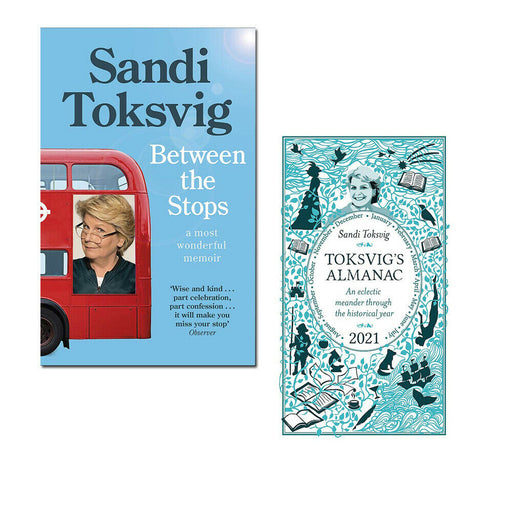 Sandi Toksvig 2 Books Collection Set Between the Stops, Toksvig's Almanac 2021 - The Book Bundle