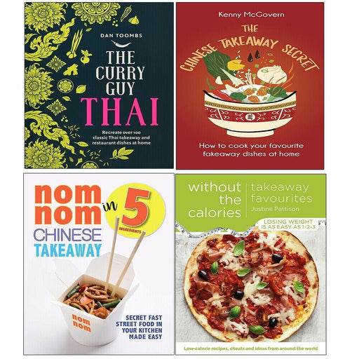 Nom Nom, Chinese Takeaway, Takeaway Favourites, Curry Guy Thai 4 Books Set - The Book Bundle