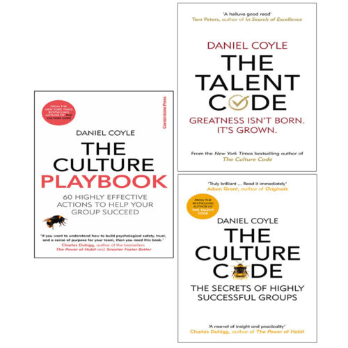 Daniel Coyle Collection 3 Books Set Talent Code, Culture Code,Culture Playbook - The Book Bundle