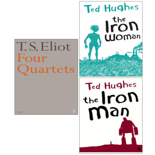 Ted Hughes Collection 3 Books Set Four Quartets T. S. Eliot, Iron Woman,Iron Man - The Book Bundle
