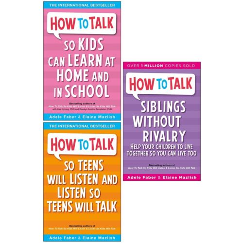Adele Faber How to Talk Series Collection 3 Books Set | Siblings Without Rivalry - The Book Bundle