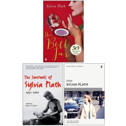 Sylvia Plath 3 Books Collection Set Bell Jar,Journals of Sylvia Plath, Ariel - The Book Bundle