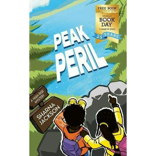 Cover image of Peak Peril by Sharna Jackson, a high-rise mystery book for World Book Day 2022 from Knightsof Media.