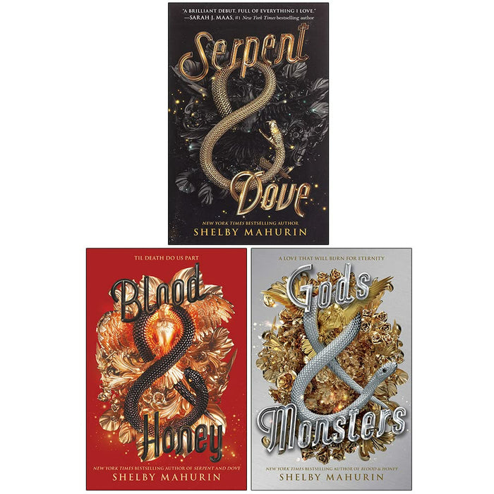 Serpent & Dove Shelby Mahurin 3 Books Collection Set Blood Honey, Gods Monsters - The Book Bundle