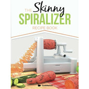 CookNation Skinny Spiralizer Recipe Book with low calorie spiralized vegetable recipes, paperback by Bell & Mackenzie Publishing.