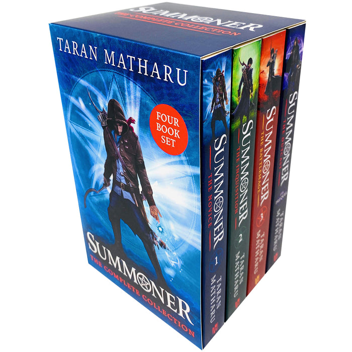 Summoner The Complete Collection 4 Books Box Set by Taran Matharu (The Novice, The Inquisition, The Battlemage & The Outcast) - The Book Bundle