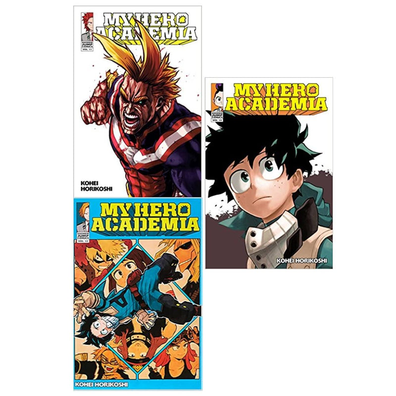 My Hero Academia Series 3 Books Collection Set Vol 11,12,15 (The Test, Fat) - The Book Bundle