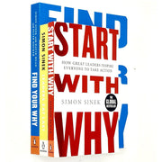 Simon Sinek 3 Books Collection Set (Leaders Eat Last, Find Your Why and Start With Why) - The Book Bundle