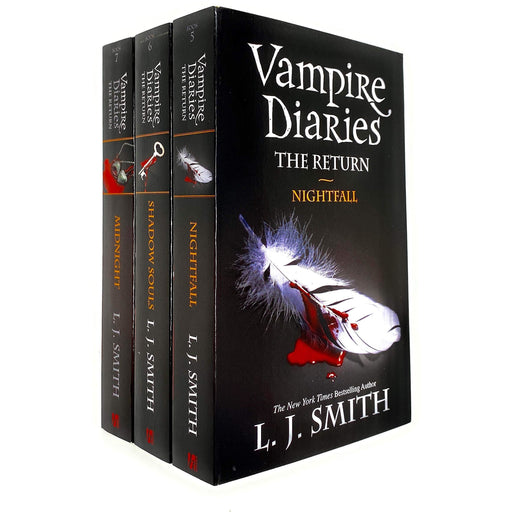 Vampire Diaries the Return Series Book 5 To 7 Collection 3 Books Bundle Set By L J Smith (Nightfall, Shadow Souls , Midnight) Paperback - The Book Bundle
