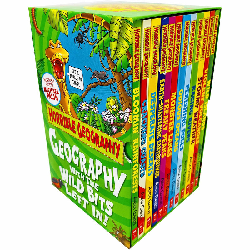 Horrible Geography By Anita Ganeri & Murderous Maths By Poskitt 22 Book Set - The Book Bundle